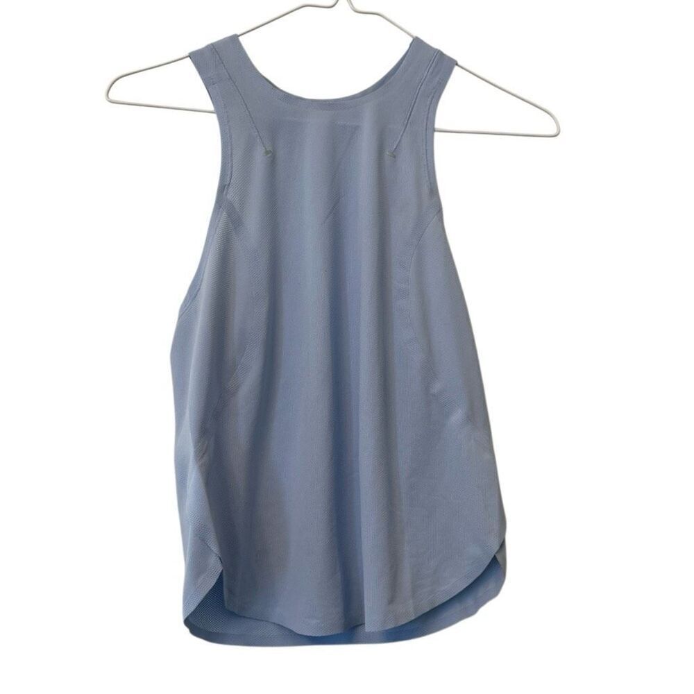 Lululemon Racerback Sleeveless Crew Neck Sculpt Tank Top Light Blue Size 4